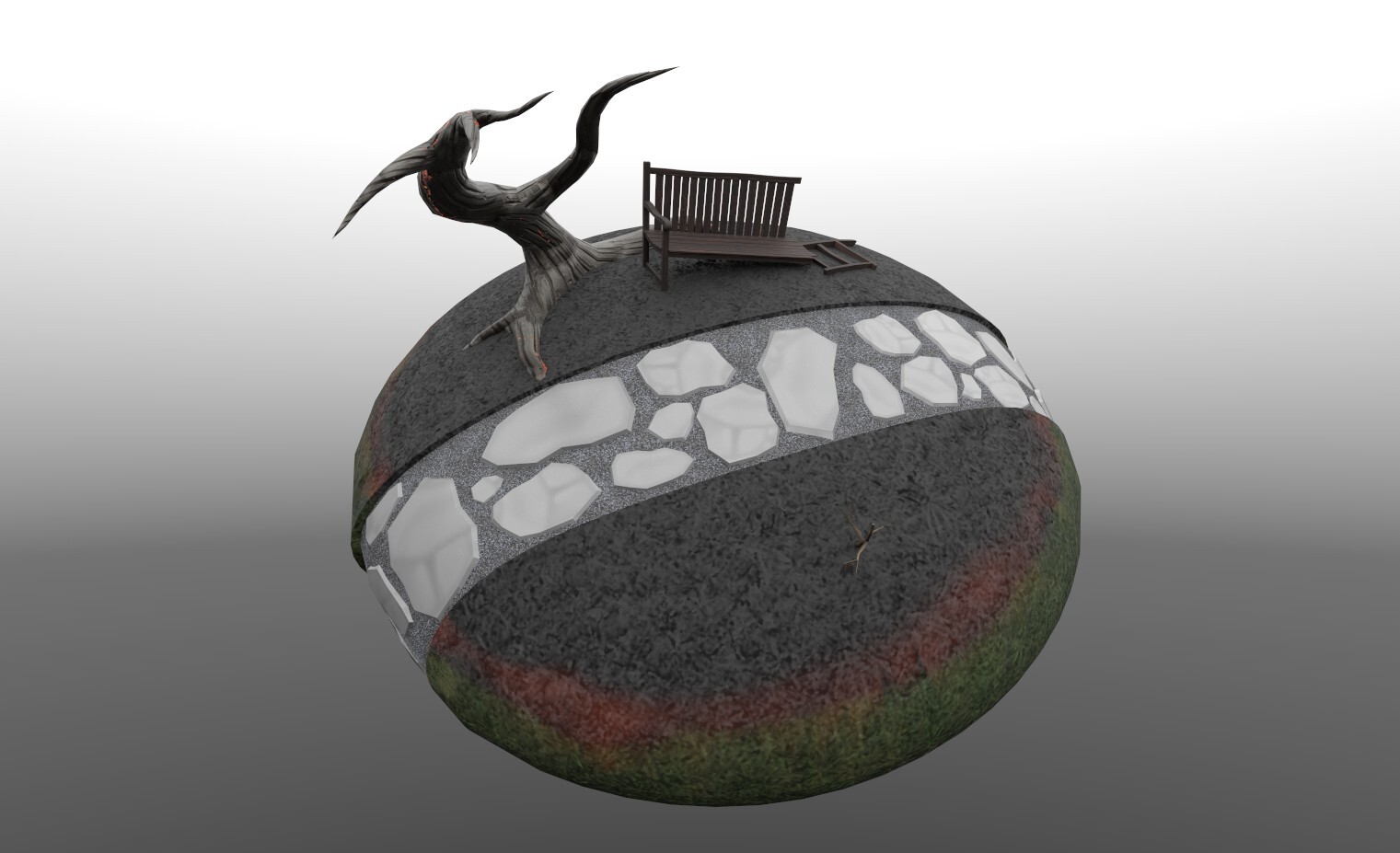 Bottom side of the park