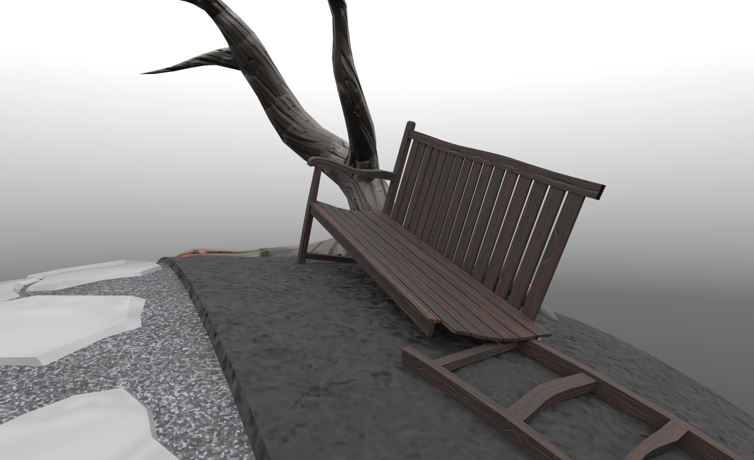 Bottom bench closeup